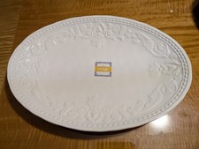 Ceriart Large Oval Platter White 43cm x 31cm Made In Portugal