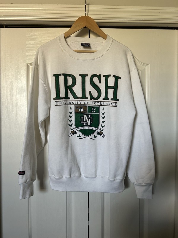 Vintage University Of Notre Dame Irish Jansport Crewneck Large