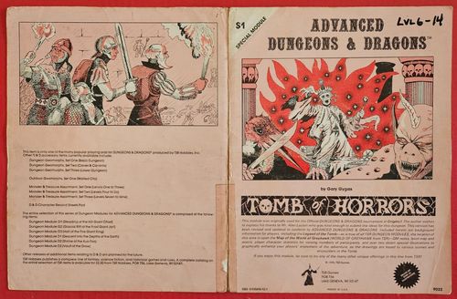 Lot of 2 AD&D Adventure Modules - Tomb of Horrors & White Plume Mountain - Picture 2 of 19