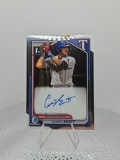Quincy Scott 2024 Bowman Chrome #CPA-QS Auto Texas Rangers Autograph