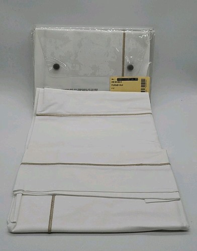 FRETTE ONE BOURDON STANDARD SIZE SHAMS NEW SET OF 2 PILLOW SHAMS White Sepia - Picture 7 of 7