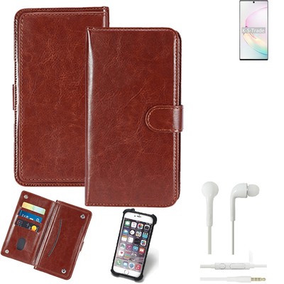 Handy Hülle für Samsung Galaxy Note10+ 5G SD855 + Earphones Flip Case Schutzh?