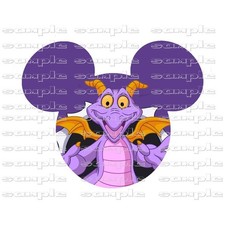 Disney Figment mickey head urr Premade Scrapbook Page Paper Piece die cut