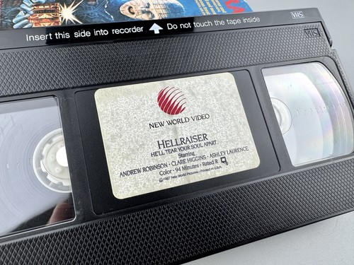 Hellraiser (VHS, 1987, New World Video) Clive Barker Horror Fantasy Terror - Picture 16 of 24