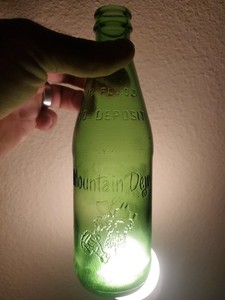 Vintage Hillbilly Mountain Dew Bottle It'll Tickle Yore Innards!