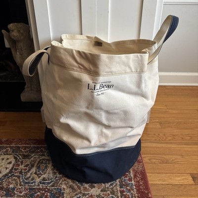Large L.L.Bean Canvas Laundry Tote storage
