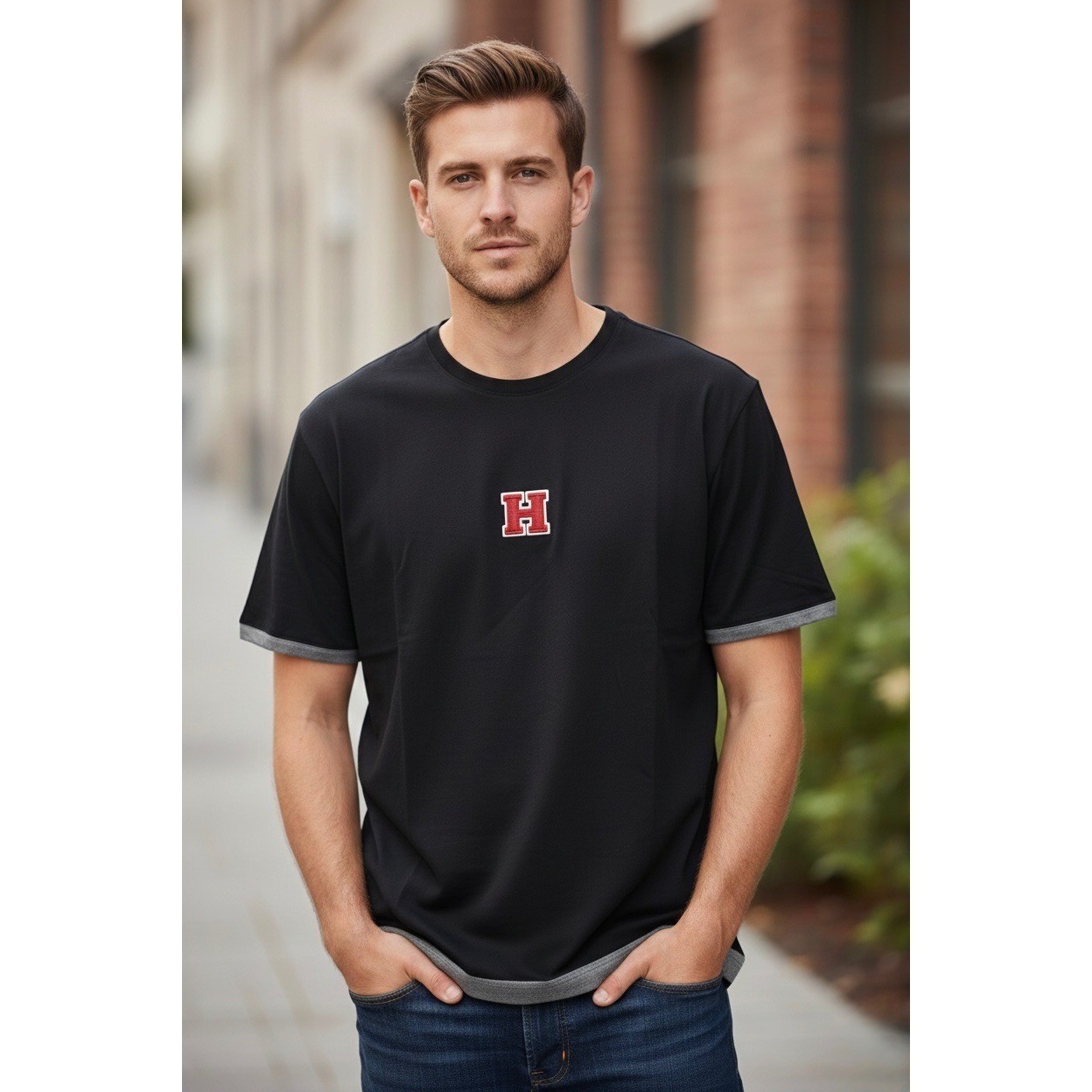 Vintage Tommy Hilfiger Blue T-Shirt Men