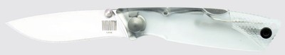 Ontario Knives Wraith Lockback 8798CL AUS-8 Stainless/Clear Handle