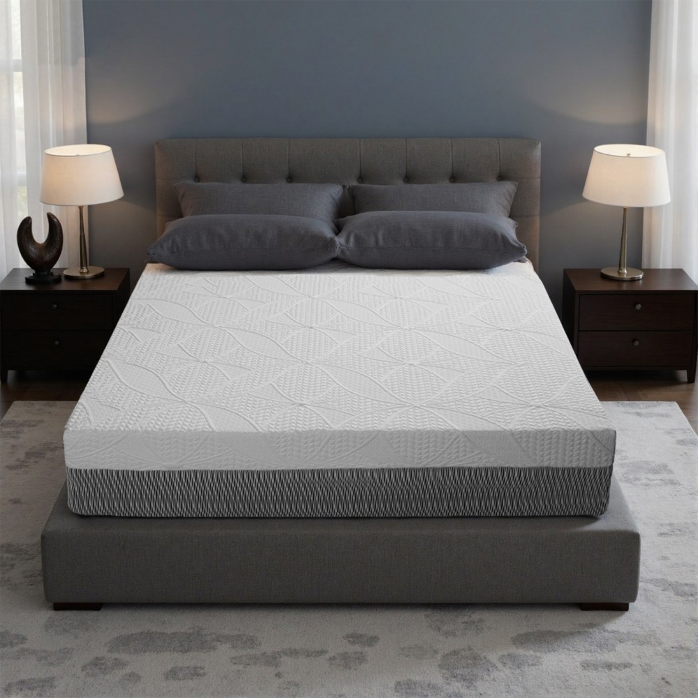 Queen Mattress 14" Plush Foam w/Cooling Cover & Support