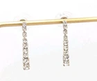 Vintage Dainty Rhinestone Drop Dangle Earrings Simple Earrings Costume Jewelry