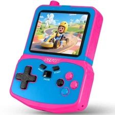 Handheld Game Console for Girls, 220 Retro Games Built-in, 3.5'' HD IPS Scree...