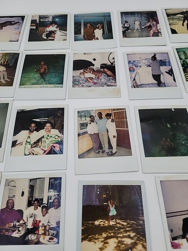 80 Pc Estate Lot Vtg Polaroid Pictures Photo African American Family 80s 90s Y2K - Imagen 5 de 19