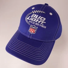 Bud Light NFL Team Apparel Men's Adjustable Blue Baseball Cap Hat