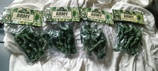4 bags of 4 and a half inch tall army soldiers made of plastic