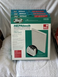 (3) Hunter HEPAtech Replacement Filters 30930 Air Purification System Multistage