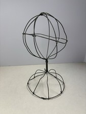 Vtg Twisted Wire Metal Hat Wig Stand 12  