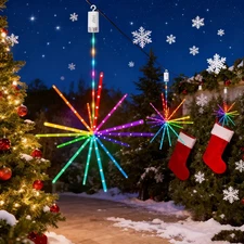 Starburst String LED Meteor Color Light firework twinkling sparkling Christmas
