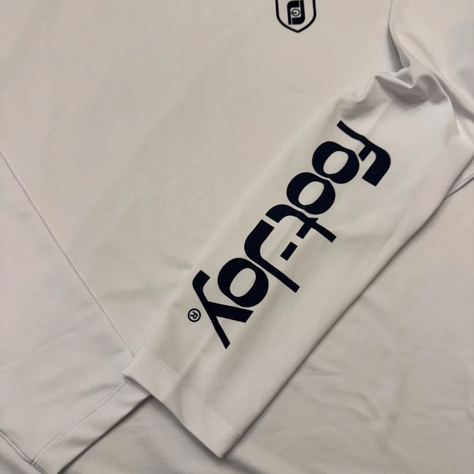 Camisa Foot Joy By Todd Snyder Blanca Manga Larga con Logo Foot Joy Talla Grande Foto 3 de 4