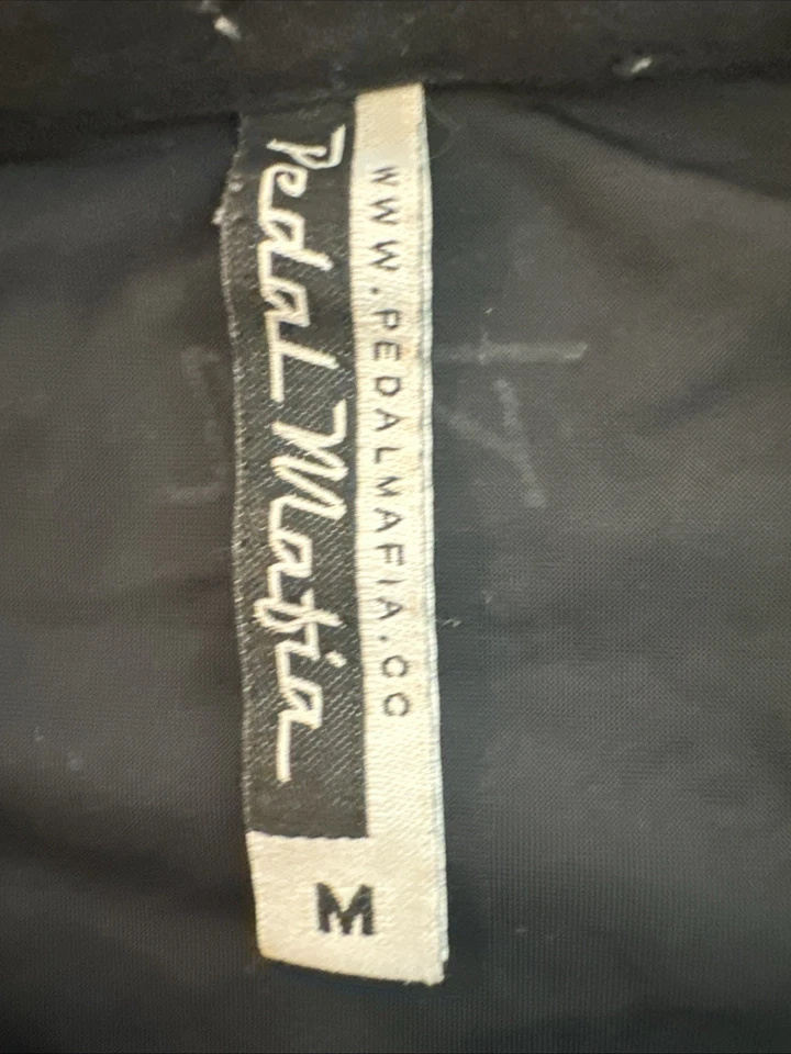 Pedal Mafia Cycling Jersey Sz M Stretch Performance Back Zip/Pockets 3/4 Sleeve - Image 2 of 4
