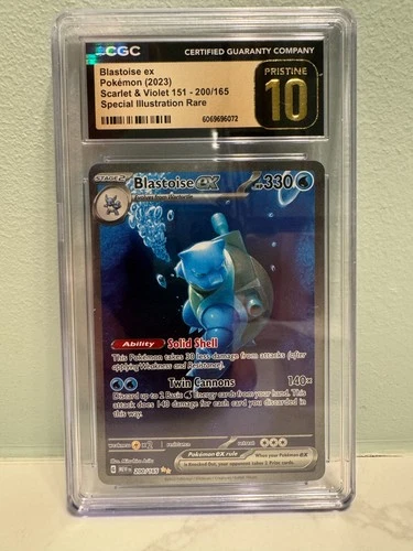 CGC Pristine 10 151 Blastoise ex 200/165  - Fast Shipping!