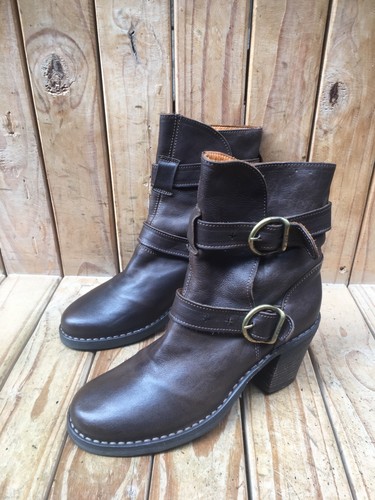 Fiorentini + Baker Eternity botas de cuero marrón con tiras EUR 35,5 US 5,5 - Imagen 11 de 14