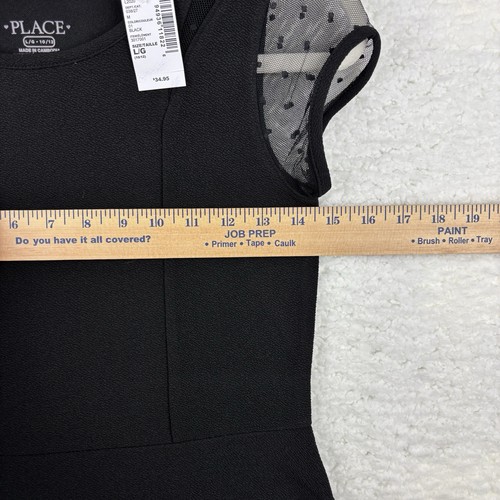 Girls Black Dress Mesh Dot Size 10/12 Size L THE CHILDRENS PLACE NWT $34.95 - Picture 7 of 12