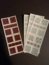 Creative Memories  Lot of Four Studio Stickers  2" x 5" Shiny Squares