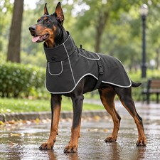 Reflektierender Regenmantel Hund Winterjacke wasserdicht warm tailleverstellbar
