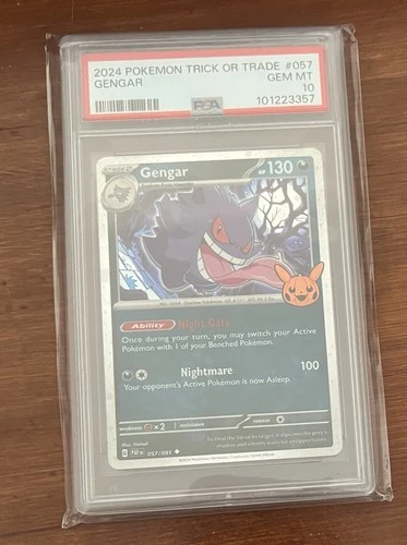 2024 POKEMON TRICK OR TRADE #057 GENGAR PSA 10