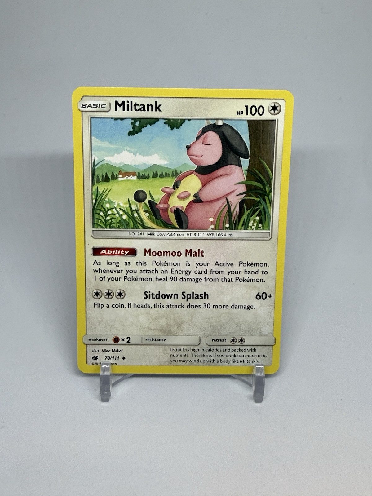 2017 Pokemon Card Crimson Invasion Miltank 78/111