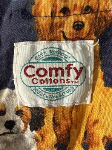 Uniform city Comfy Cottons Dogs & Balls Navy XL 100% Cotton Shirt Scrubs Top - Bild 3 von 9