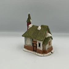 Vintage Christmas Village Building Public House Ceramic Snow Covered