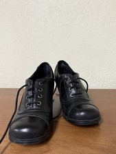 Vintage Y2K Mudd Chunky Heel Oxfords Black 8.5 M Whimsygoth Goth Witchy Grunge