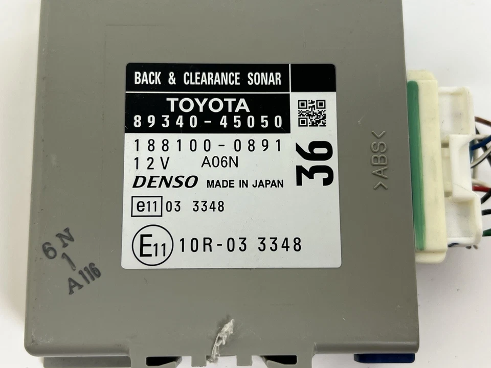 Toyota Sienna 2012 módulo de control asistente de estacionamiento 89340-45050 OEM Foto 4 de 4