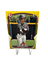 Christian Cerda 2023 Bowman 1st Paper Prospect Yellow /75 #BCP-56 Diamondbacks
