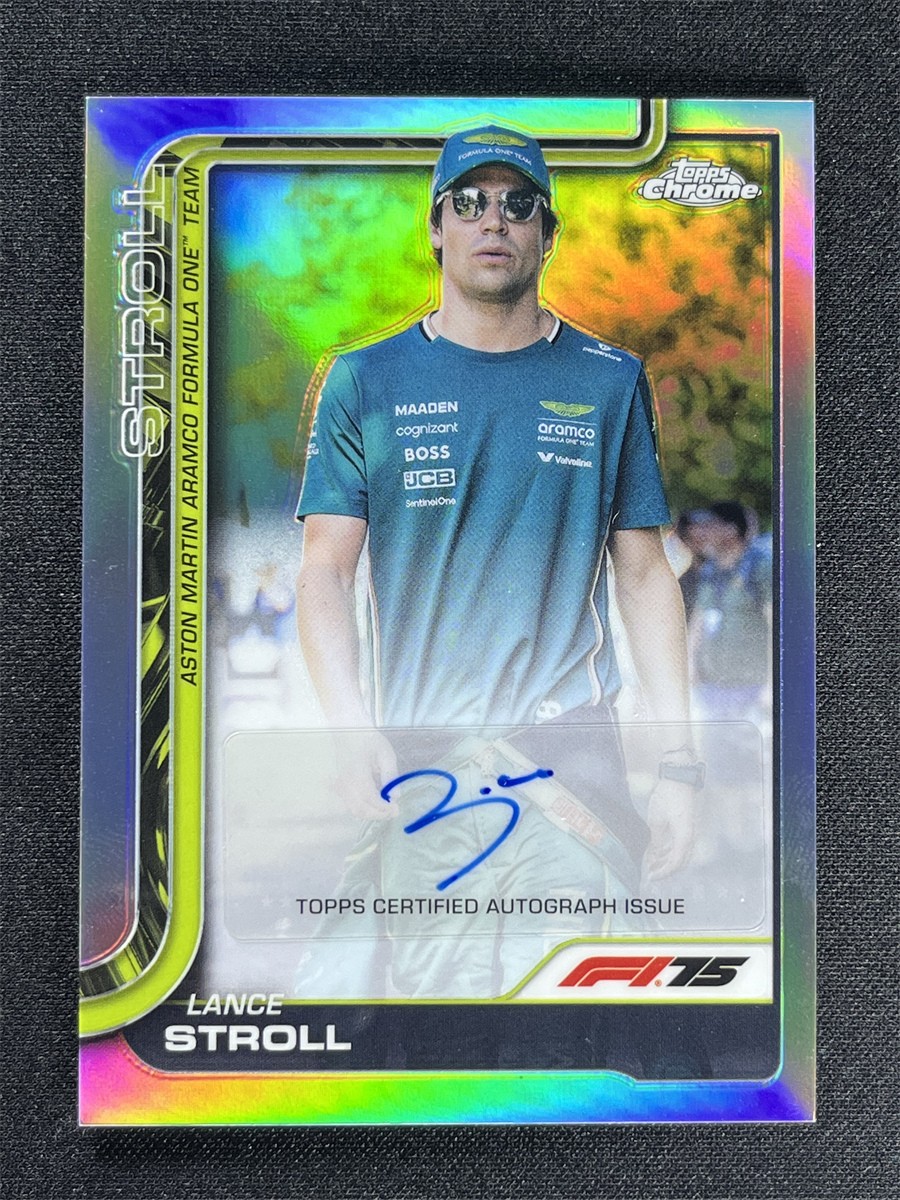 2025 Topps Chrome Formula 1 F1 Lance Stroll Silver Autograph Auto #CAC-STR