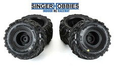 Pro-Line Racing 1030010 Dreadnaught Mounted Black Wheel F/R GORGON/QUAKE GROM