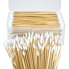 600PCS 6 Lint Free Pointed Long Cotton Swabs - Pure Cotton Tips Gun Cleaning ...