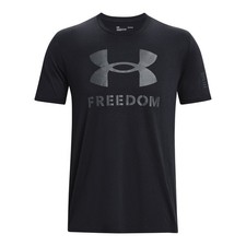 Under Armour 1370811 Men's UA Freedom Logo T-Shirt, Dark Navy Blue, Medium