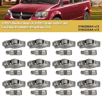 12x Kipphebel 52108308AC + 12x 5184332AA Lifter für Chrysler Dodge Jeep Ram 3.6L