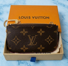 Louis Vuitton Monogram Key Pouch Pochette Cles Coin Purse W/Box Bag
