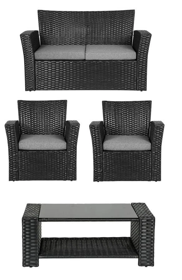 Juego de asientos Coronado Casuals Direct de 4 piezas con sofá (1 pasillo) Foto 3 de 4