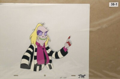 Beetlejuice Original Production Drawing And Cel Animation 38-1 Used Cond.