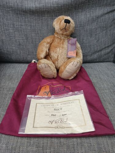 Gund 'Elliot' Teddy Bear Cliff Richard Collection w Bag & Tags Ltd Ed 540/600