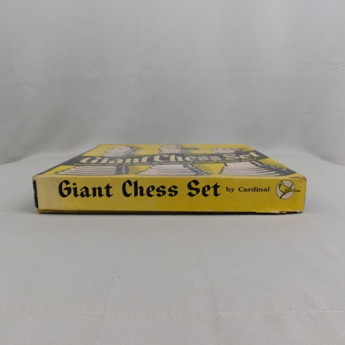 Vintage Giant Chess Set by Cardinal 3.5" Tall King All Pieces Complete #C37 - Picture 7 of 12
