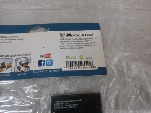 MIDLAND BATT17L Battery for Midland XTC400, XTC450,1700mAh 6.29Wh Voltage 4.2V-2 - 第 7/11 張圖片