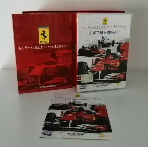 FERRARI (LOTTO) - BOX 15 DVD LA GRANDE STORIA FERRARI, SCHUMACHER TUTTO FERRARI - Foto 2 di 6