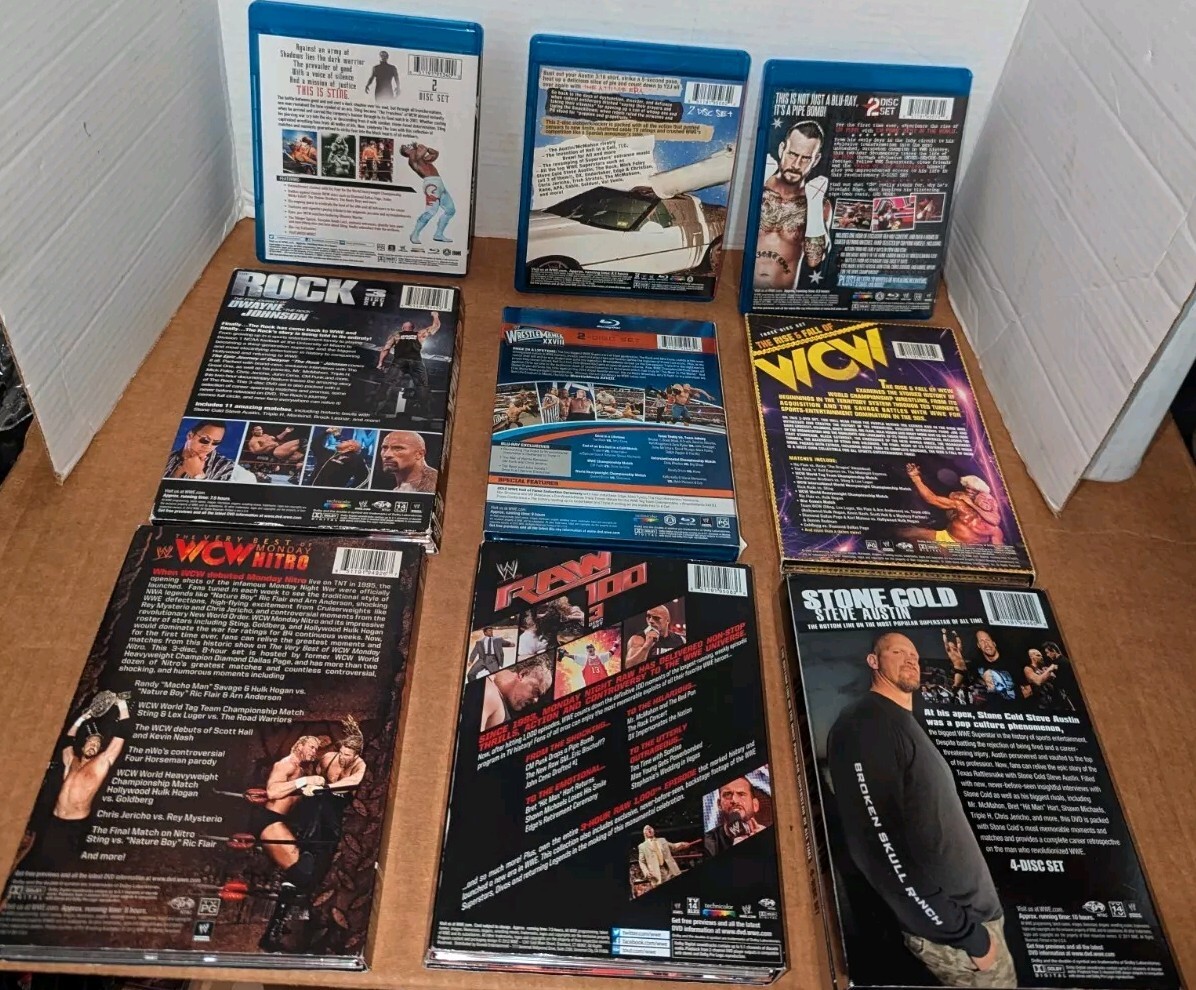 WWE WCW DVD / Blu-Ray Lot | eBay