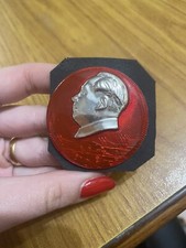 Medaille Brosche China Mao Tse Tung 50 MM GS