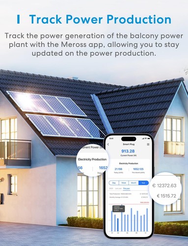 Meross WLAN Steckdose mit Strommessung 16A, Smart Home Zeitschaltuhr 4St. - Afbeelding 5 van 10